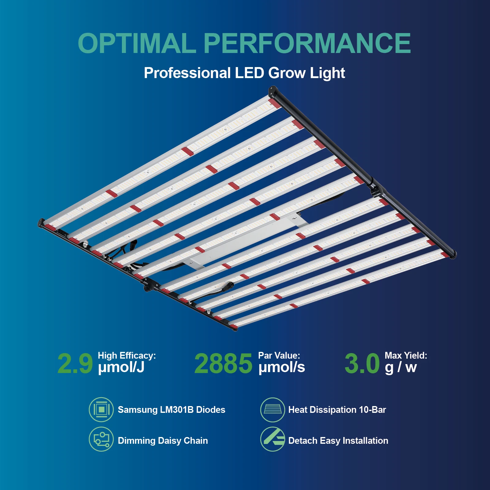 TIMES M Series Samsung 600W 800W 1000w Greenhouse Hydroponic Plant Grow Lamp UV IR Full Spectrum LED Grow Lights