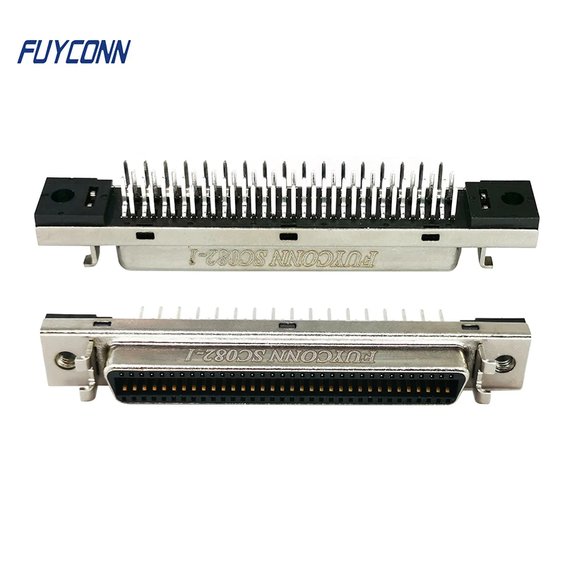 1 27 мм прямой PCB женский DIP CN 68pin SCSI разъем вертикальный MDR 68 Pin w/fixness вешалка