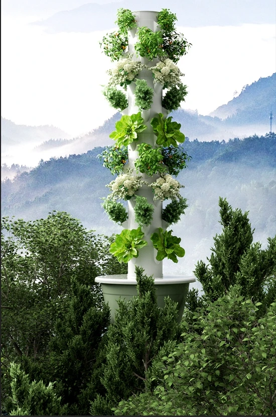 hydroponic system vertical farm hydroponic tower garden for plant grow vegetable grow