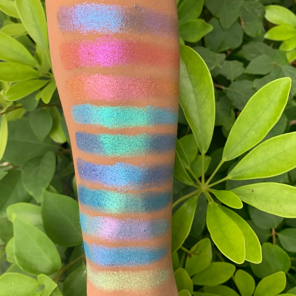 custom high quality makeup duo chrome private label vegan super highly pigmented eyeshadow palette