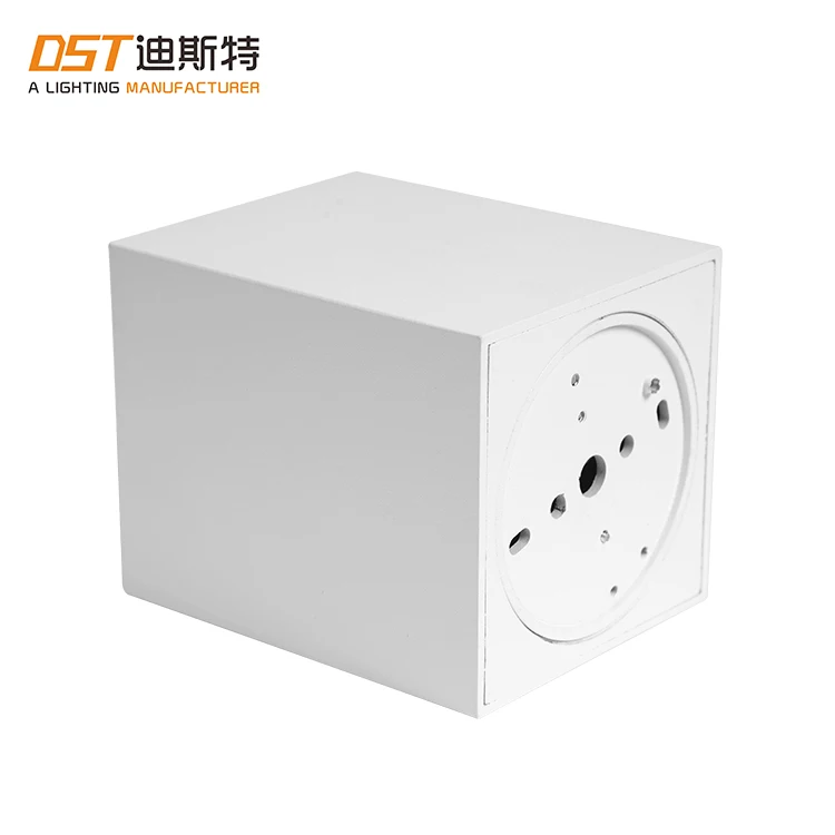 Commercial Lamp Spot Light Square Aluminum Surface Mounted  MR16 GU10 LED Spotlight