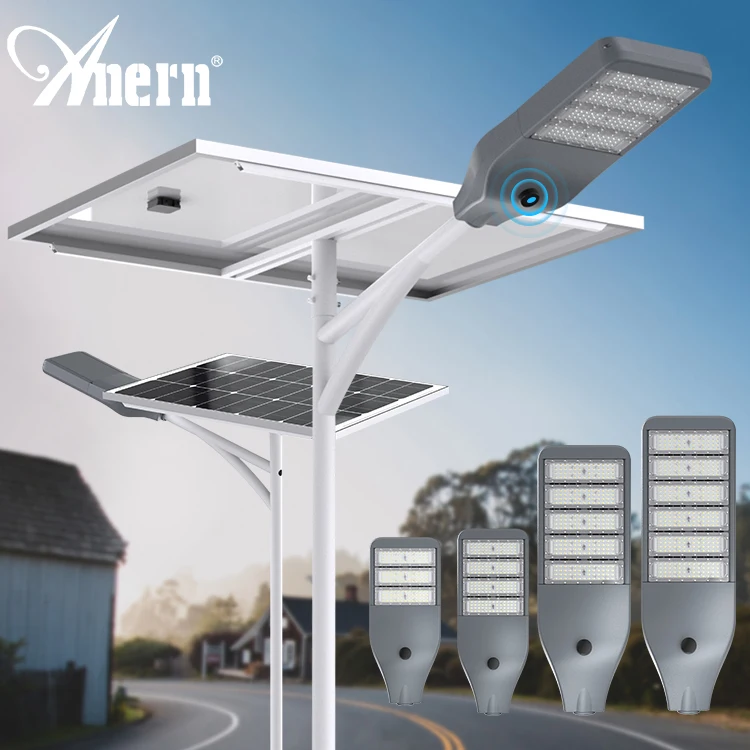 Wholesale ip65 solar garden lights 100w 120w outdoor solar street lamp light