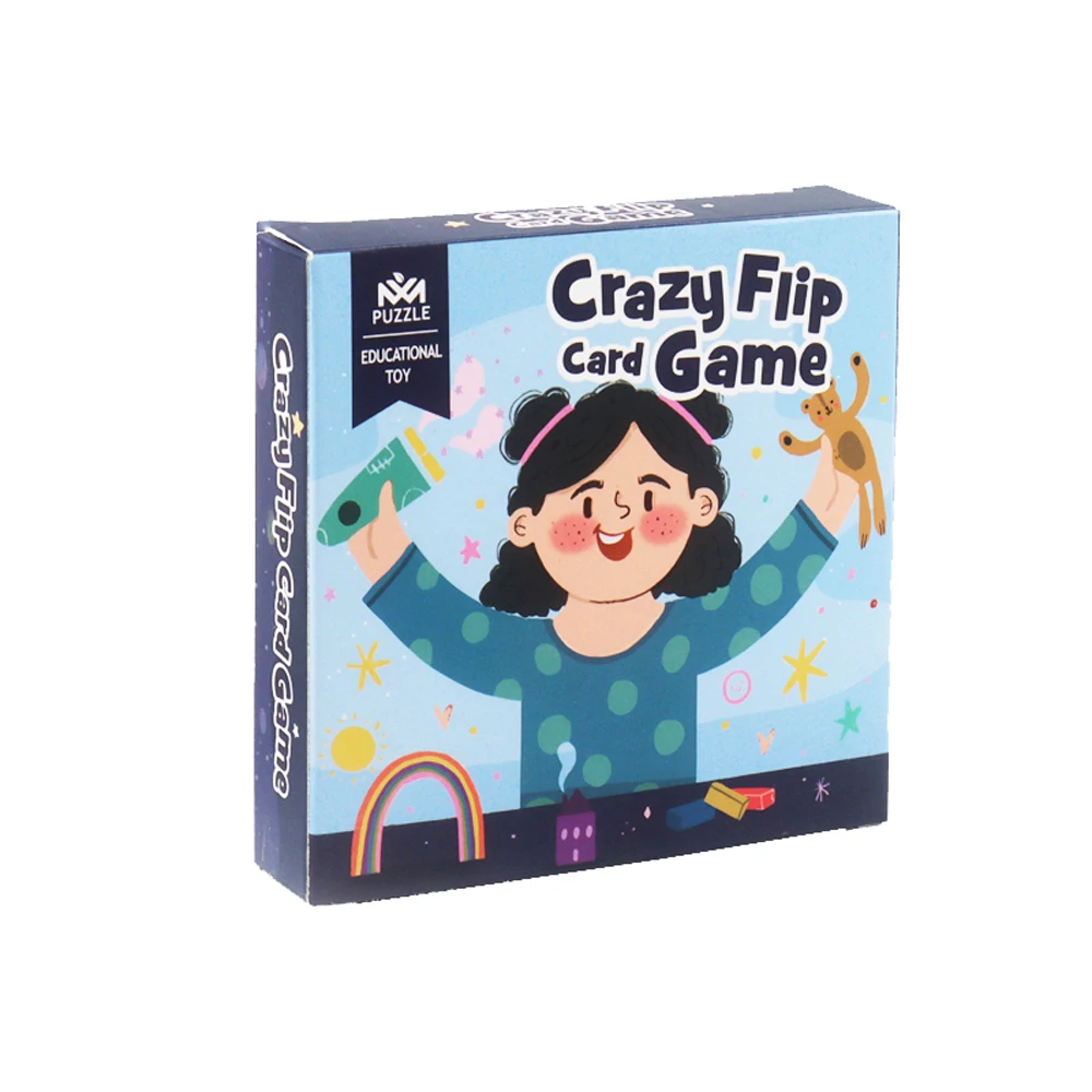 Children Educational Flashcard Game parent-children interaction fun Flip card Game For Kids