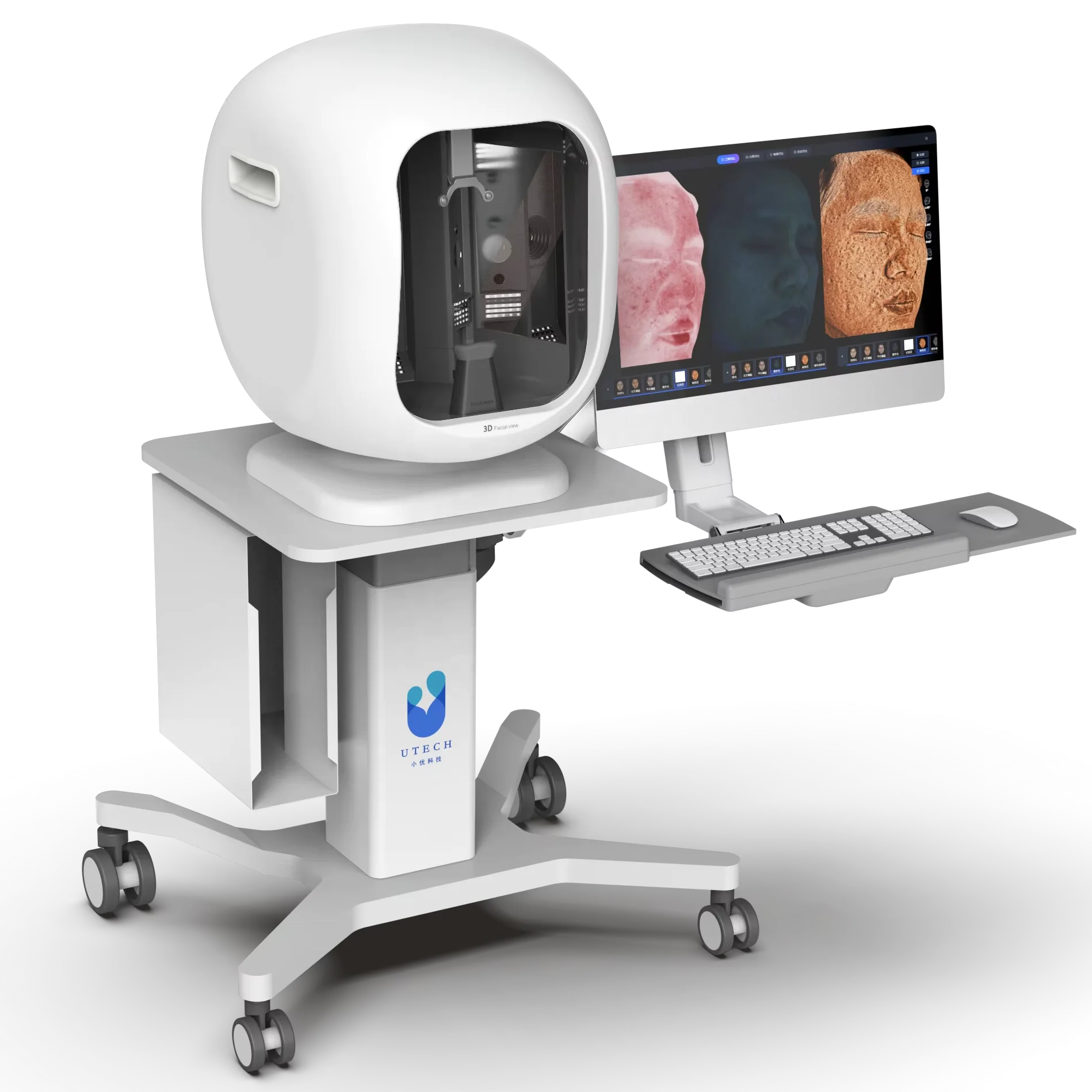 UTECH 3D аппарат для анализа кожи анализатор лицевой сканер машина