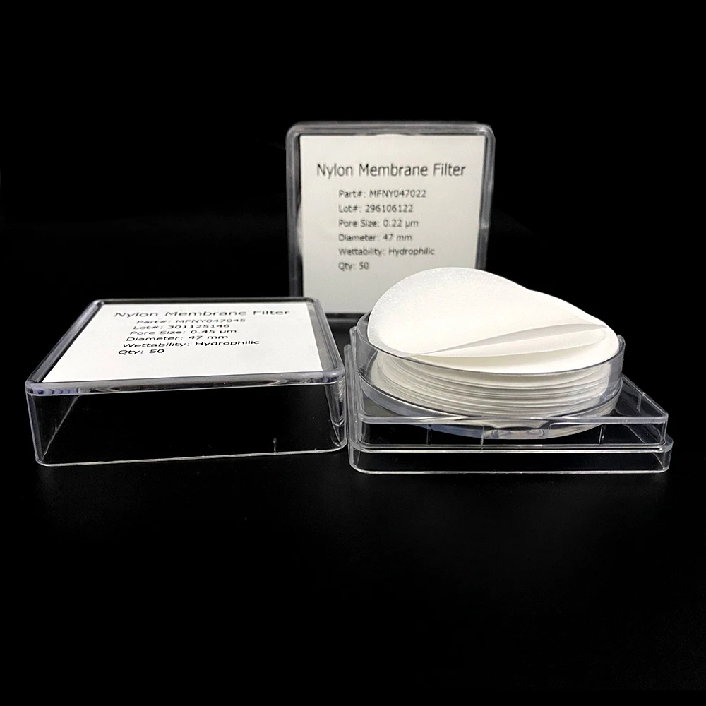 Lab 47mm 0.22um 0.45um Micro Nylon membrane filter