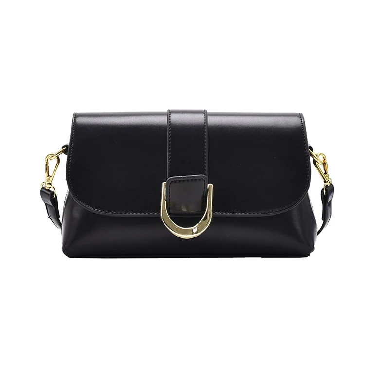 Guangzhou Factory 2021 Classic Luxury Handbag  PU leather Solid Color Shoulder Bag for Women