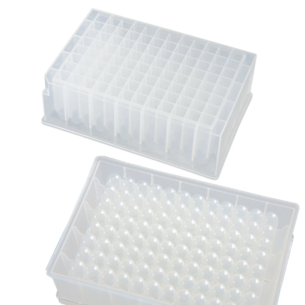High Quality Clear Polypropylene Small Size and Long Life 96-Well Deep-Well