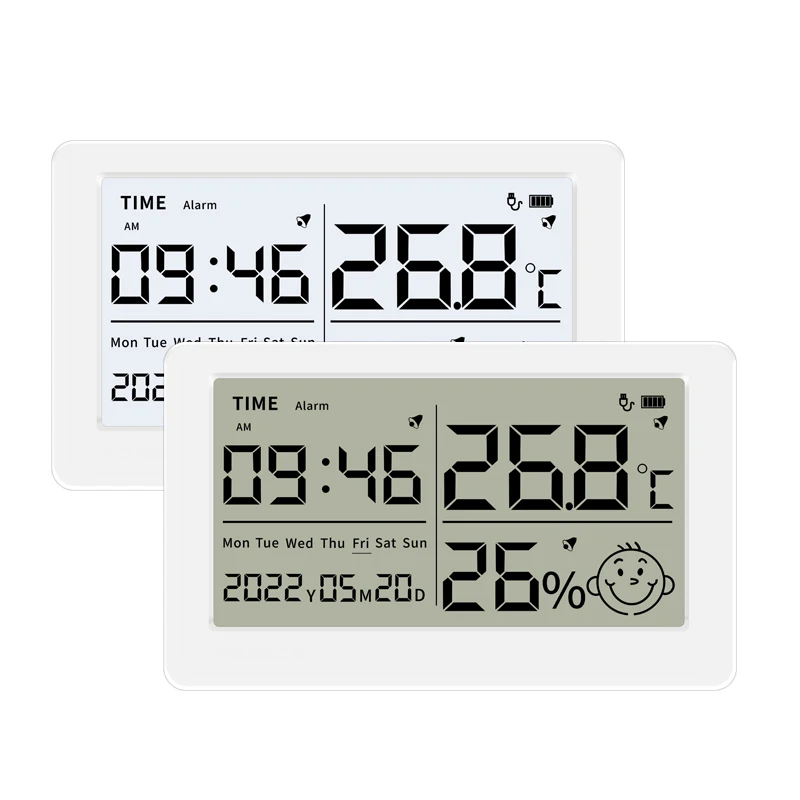 Factory price LX8115 digital thermometers Indoor hygrometer Room temperature Multifunctional alarm clock Thermometer hygromet