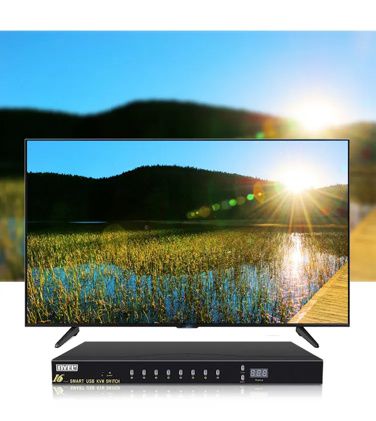 16 PORTS VGA KVM SWITCH  USB KVM SWITCH  SMART VGA KVM SWITCH
