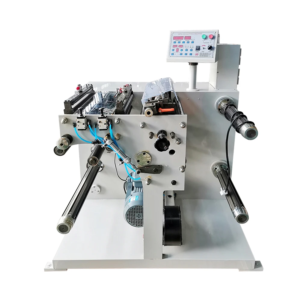 Cash register paper roll slitting rewinding slitter rewinder machine