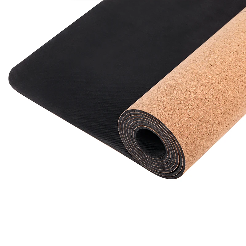 Пользовательские печатные анти слеза натуральный органический пробковый коврик для йоги