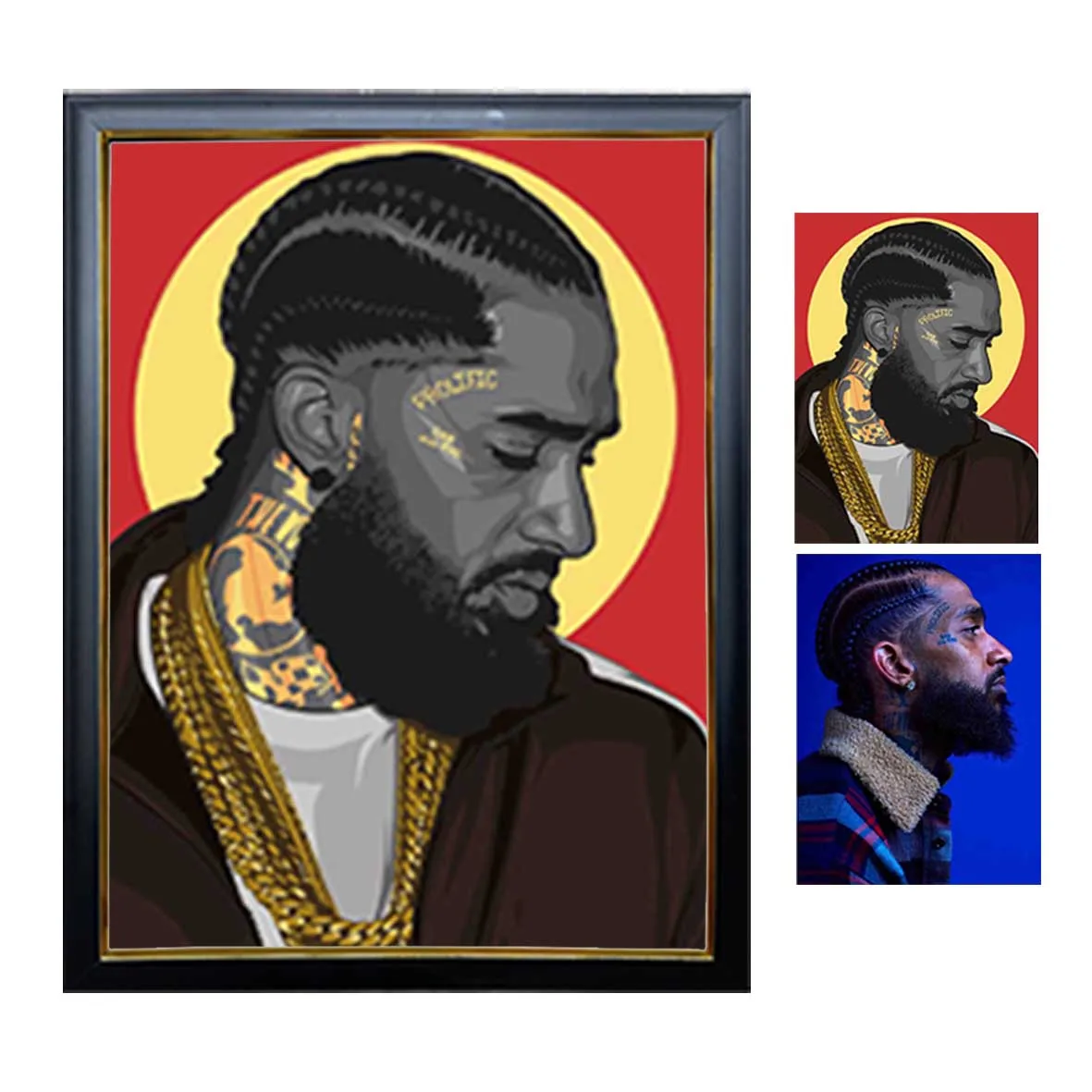 Custom High quality 30*40cm 3D flip effect Poster Factory Wholesale Lenticular Picture Bad Bunny 3d Poster