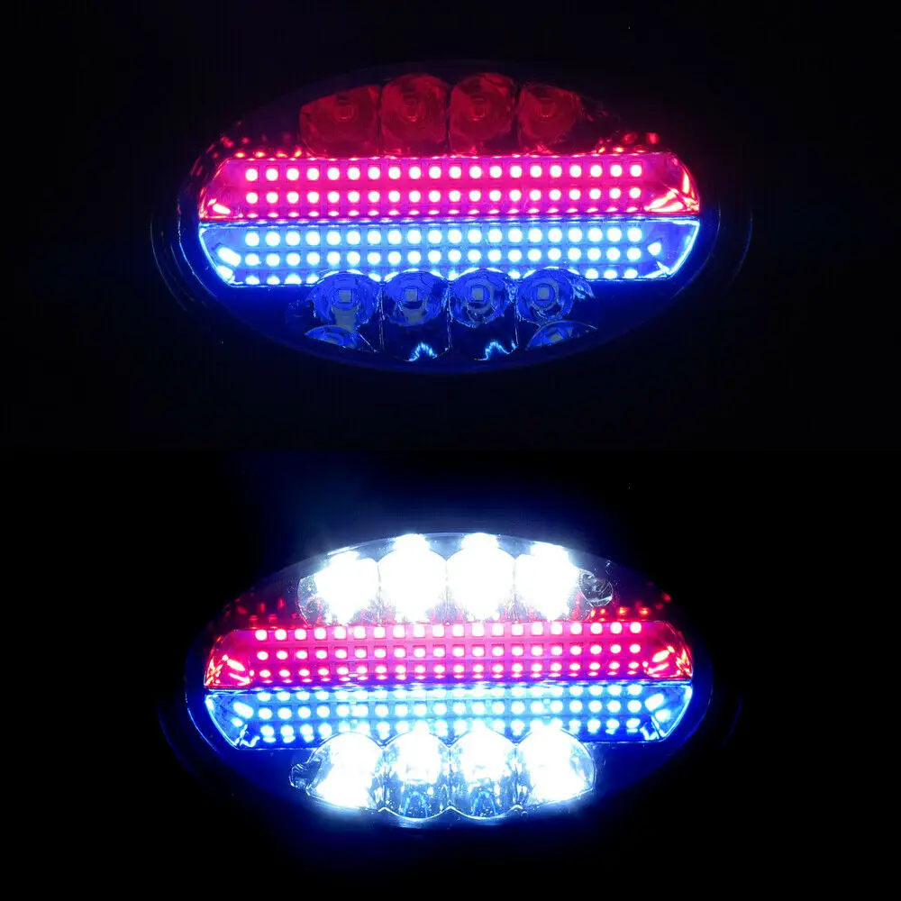 5.5inch 144W Oval Waterproof Spot Flood Beam Combo Strobe Flash Led Work Light Bar Driving light fog lamp for 12V 24V Car Truck