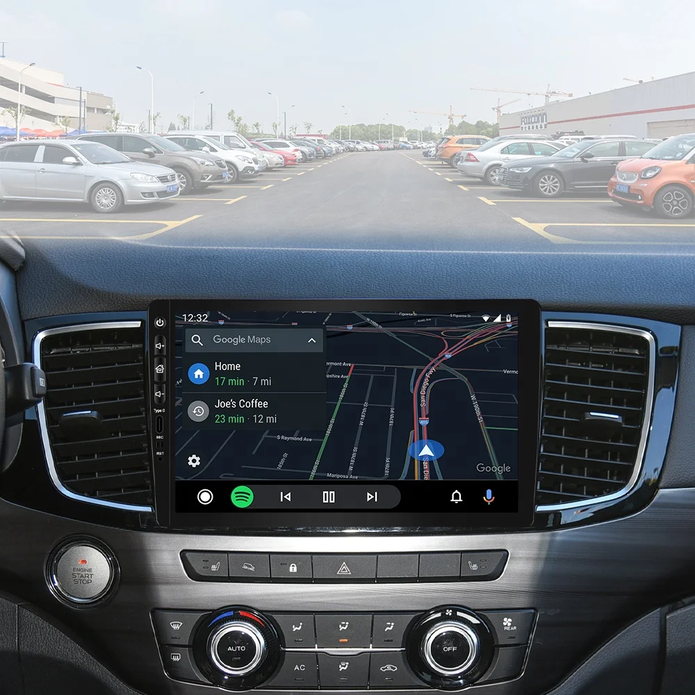 Jmance 9 Inch Car DVD Player with BT Android Auto CarPlay MP5 Player Featuring Stereo Amplifier 2 Din Car Navigation