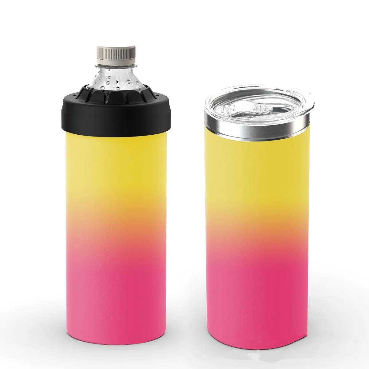 24oz Amazon Hot Sale Double Wall Stainless Steel Vacuum 4 in 1 Beer Bottle can cooler