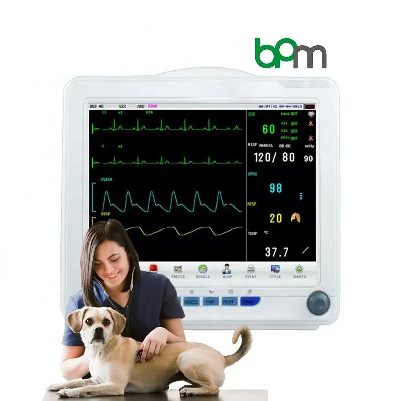 Modern Novel Design Factory Price Multiparameter Veterinary Patient Monitor