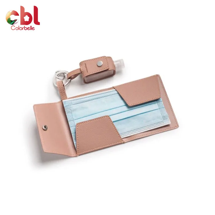 Фабричный мини-чехол для ручного брелока Ma sk, сумка для хранения, держатель, маскировочное дезинфицирующее средство из искусственной кожи, чехол для бутылки с жидкостью