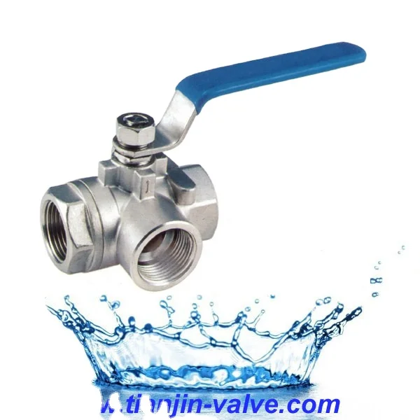 Stainless Steel DN15-DN100 3 Way Ball Valves 2 Inches