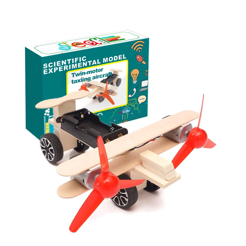 2024 Diy  Stem Novelty  Popular Kids Air Plane Airplane Toy Aeroplane Wood Educational Toys