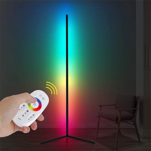Floor lamp nordic modern  Luxury Tripod Decorative Designer Corner Standing Rgb Led Floor Lamp With Remote Control