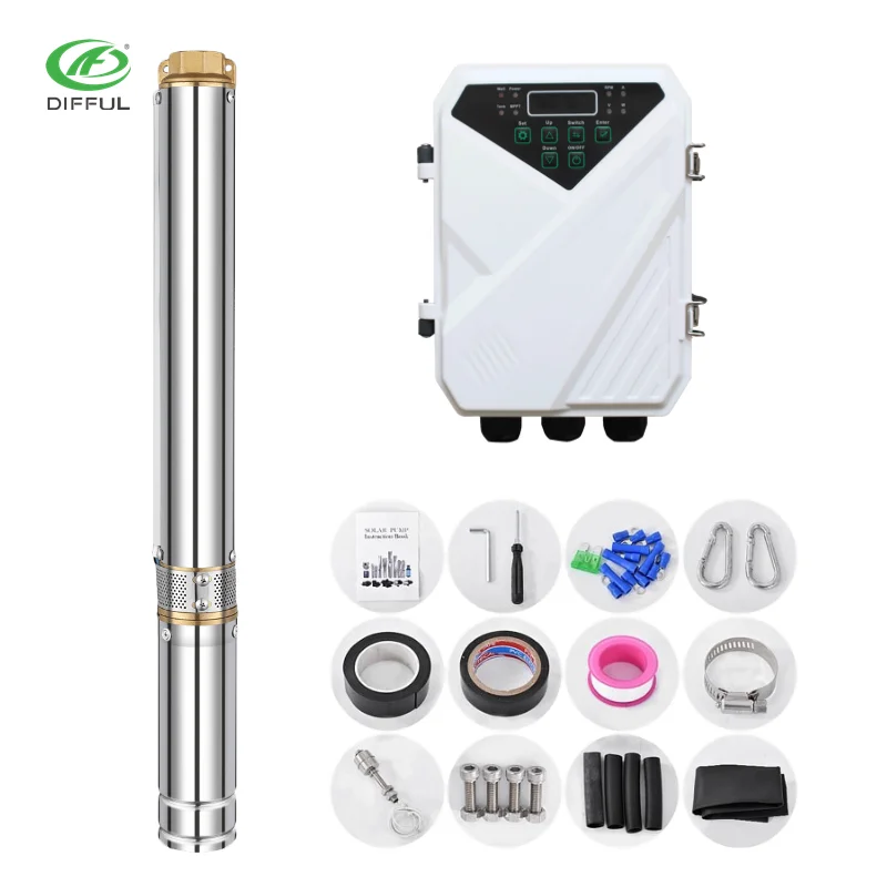 48 volt DC motor 0.5 hp solar pump submersible pump