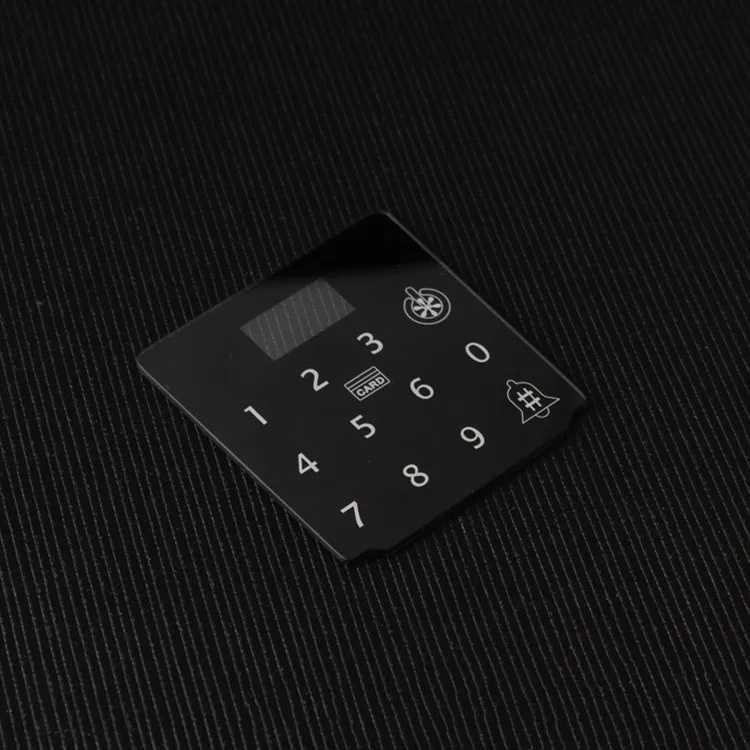 Manufacturers customize toughened glass panel fingerprint lock touch screen access control face recognition screen card reader tempered glass