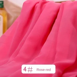 hot sale 150cm Chiffon Fabric DIY Sewing Girl Silk Dress Skirt Curtain Wedding Decoration Materials Handmade Patchwork Cloth