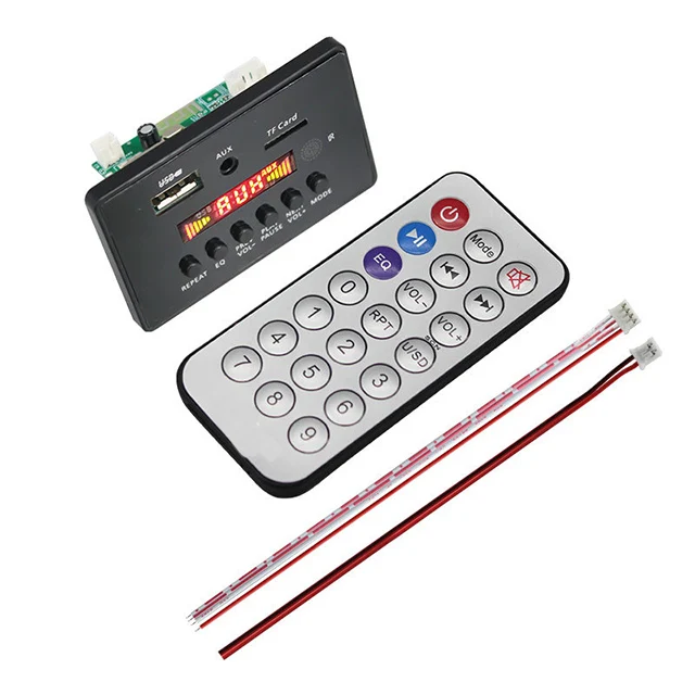 DC 5V 12V BT5.0 MP3 Decoder Amplifier Call Recording Function Music Player Module Mp3 decoder board