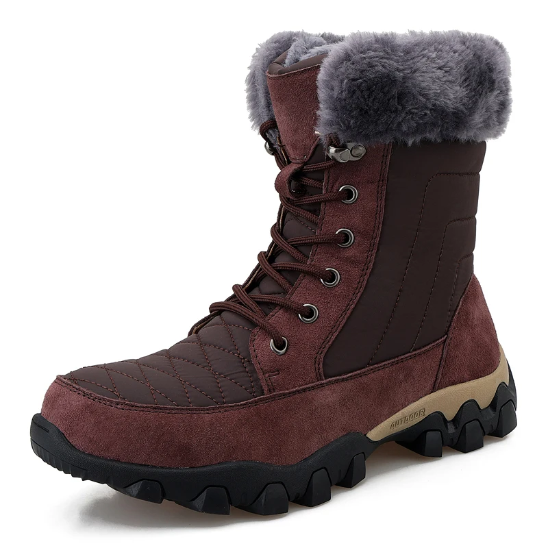Hot Selling Waterproof Fashion Shoes Warm stylish Snow men very warm winter boots size 39-48