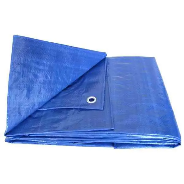 PE Tarpaulin Sheet Waterproof Breathable and Stain Resistant with Stripe Pattern for Tent and Car Use