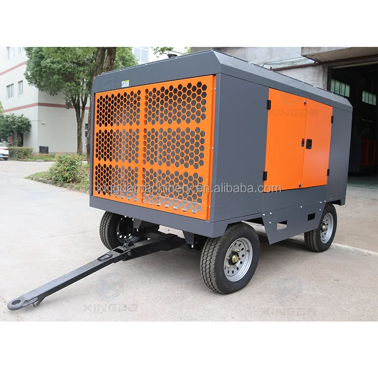 High pressure 319psi two stage portable 191KW screw air compressor for engineering drilling
