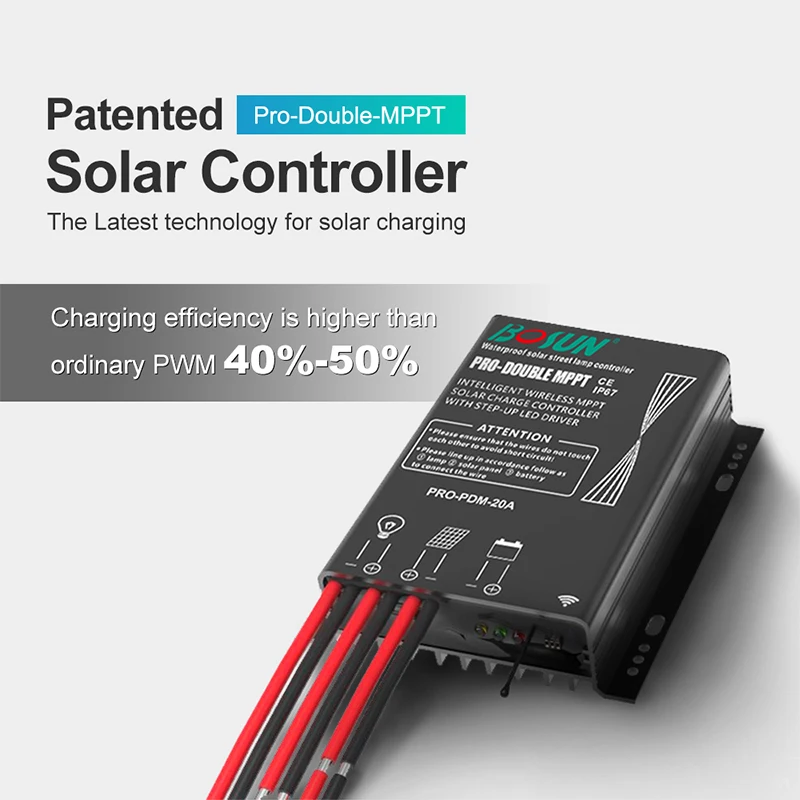 BOSUN Sola Lamp Easy To Replace The Defective Battery Or Collontrer All In One Solar Street Light