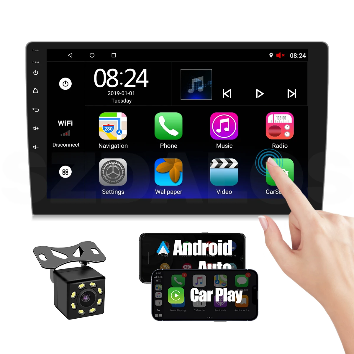 Автомобильные аксессуары электроника 4 + 64 г IPS экран 2 Din Android Автомагнитола для универсального автомобиля