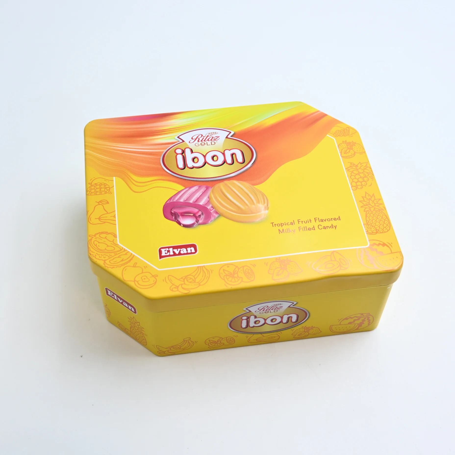 Christmas holiday candy biscuit tin can empty round biscuit tin box manufacturers wholesale