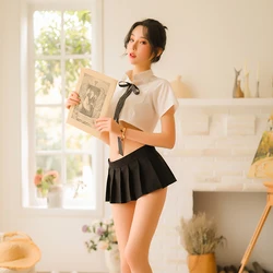 Wholesale Cute white transparent student costume role-play sexy lingerie made in China