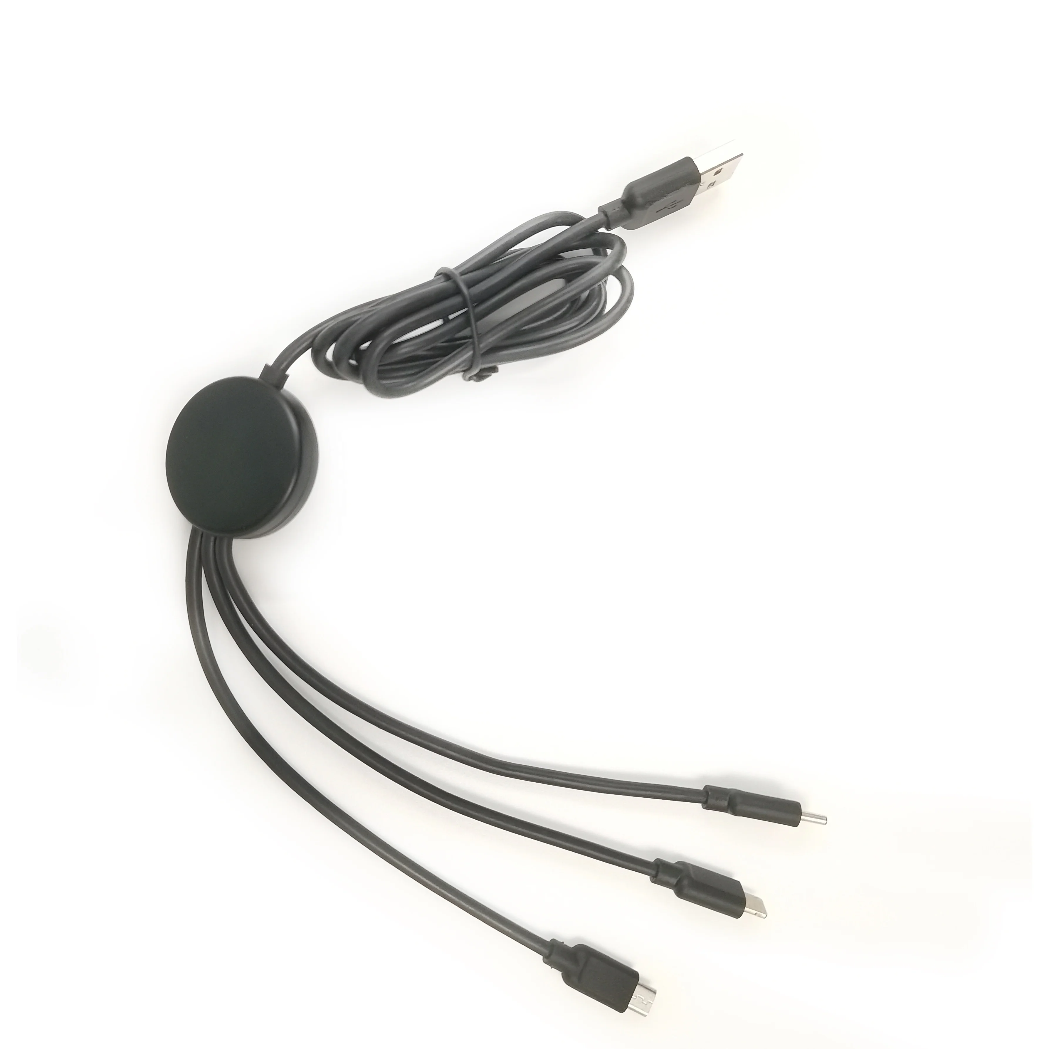 
Biodegradable usb 3 In 1 Fast Charing Braided Universal Phone Charger Type C Lightning Charging Cable For Android iPhone 