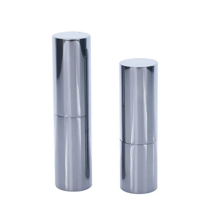 Empty Lipstick Tube AL+PP Cosmetic Packaging Silver Color Luxury Custom Empty Aluminum Lipstick Tube for Make up