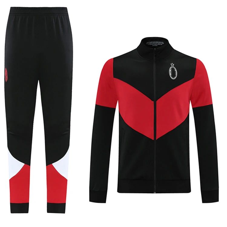 Wholesale Soccer Uniform Tracksuit 100% Polyester Football Tracksuit For Men Custom