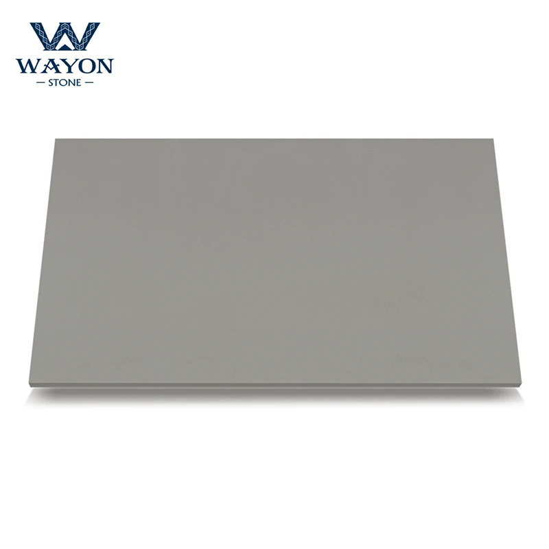 Good design marble look/single color quartz stone slab for benchtop/countertop/vanity/table top