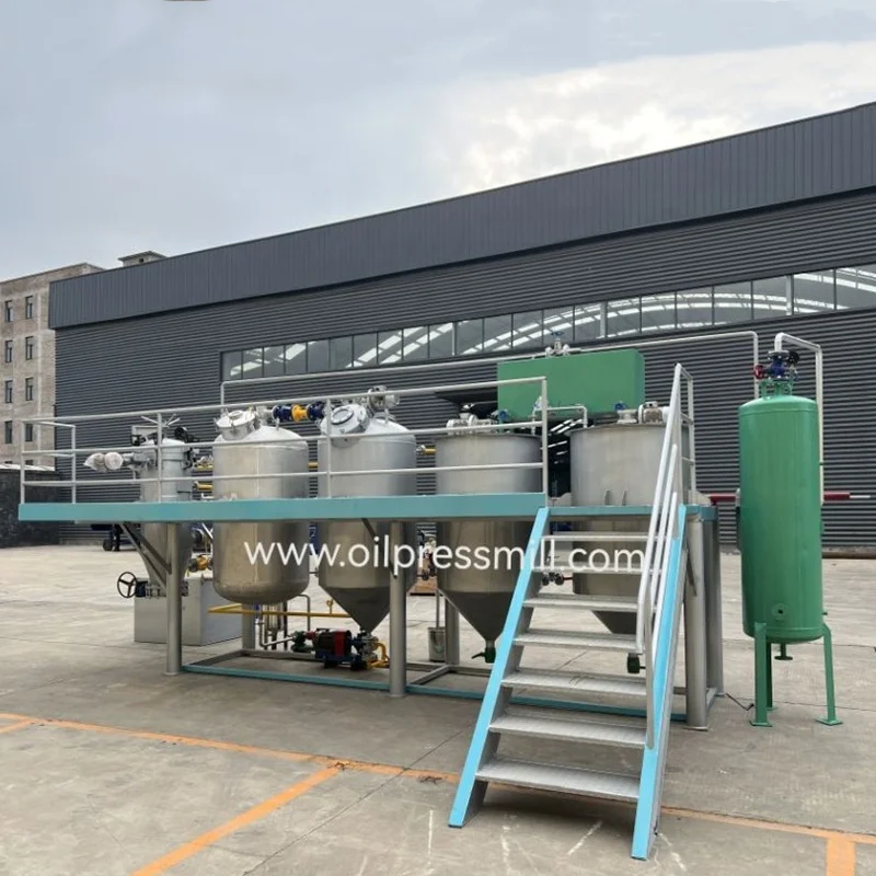 Small Scale Palm Nut Oil Refining Machinery Palm Kernel Oil Refinery Machine