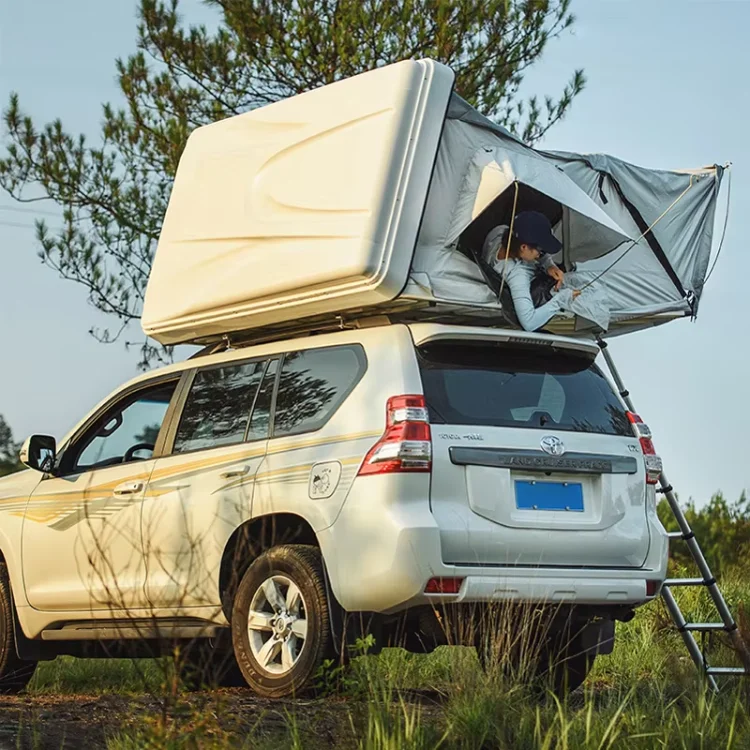 Eaynon Automatic Hard Shell Rooftop Tent for SUV Car Truck Roof Waterproof Overland Roof Top Camping Tents