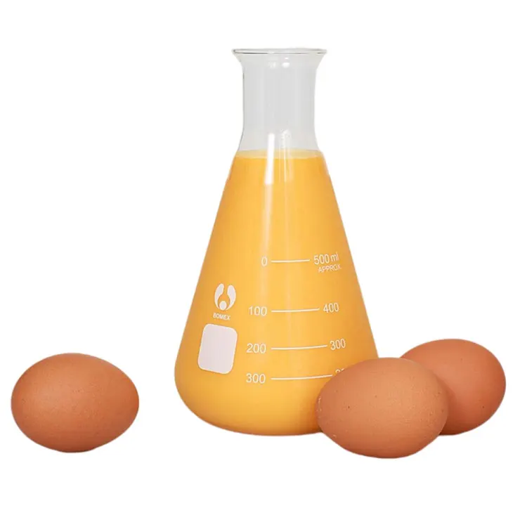 Corrugated box egg custard used frozen egg yolk liquid with sugar