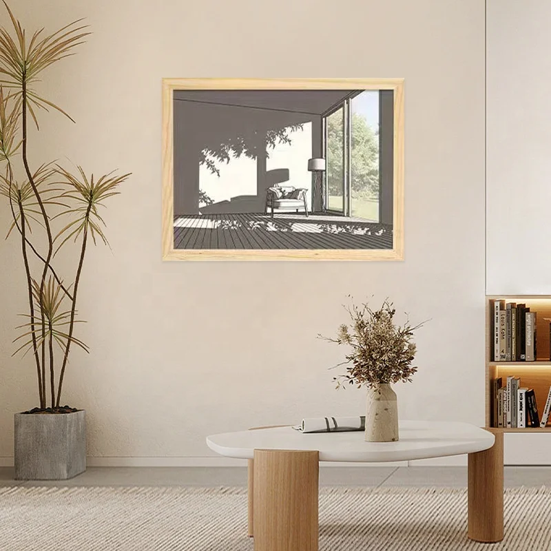 Portable indoor photo frame wall night lamp usb rechargeable ambient touch table night light