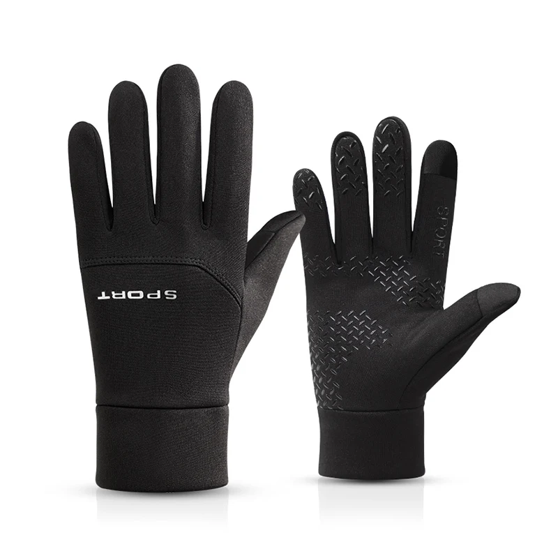 Custom outdoor waterproof non-slip driving warm hand man touch screen thermal winter gloves