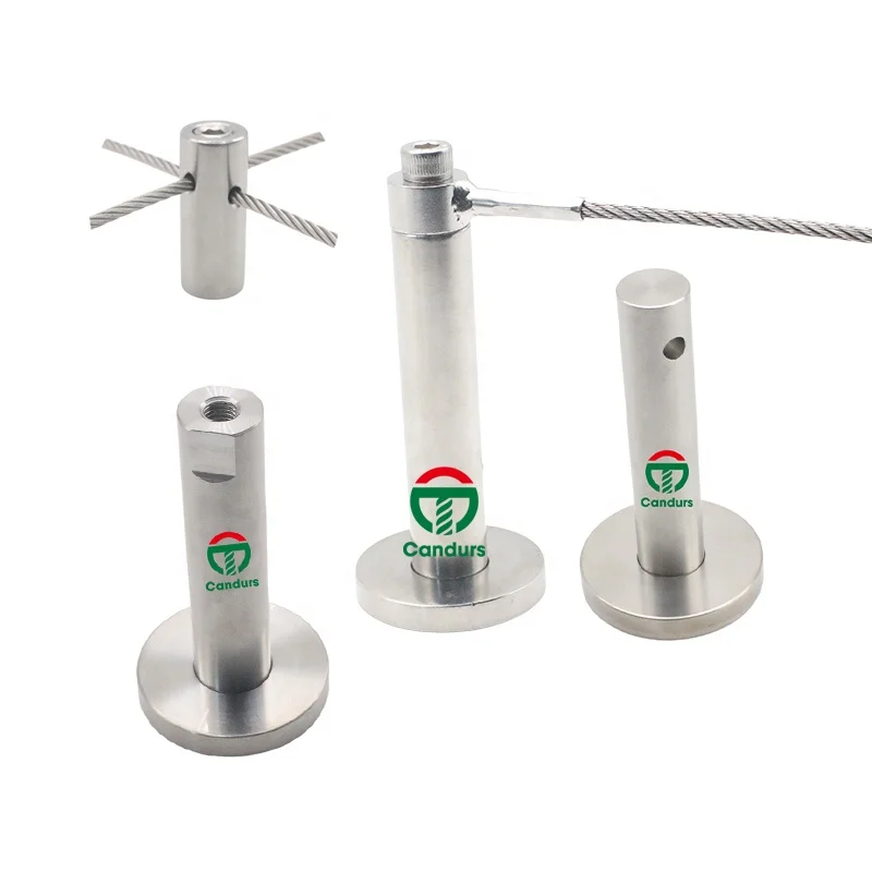 316  Inox Cable Hub Spacer Stainless Steel Wire Rope Tension Trellis Kits For Plant Green Wall System