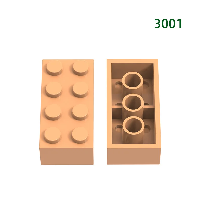 Factory Direct Sell DIY Creative Play Compatible ID 3001 2*4 2x4 Brick 2 x 4 DIY Building Block for MOC