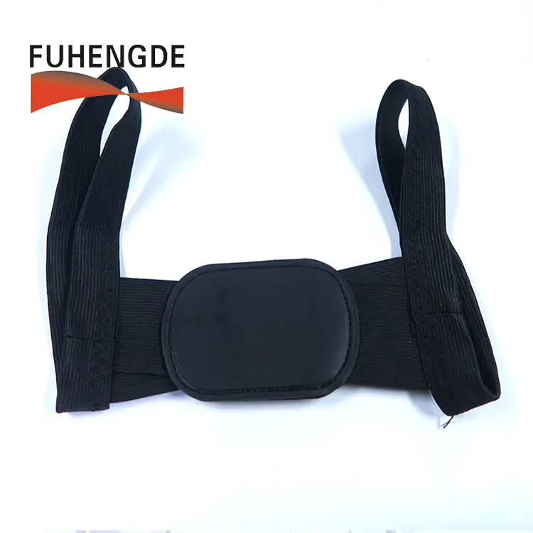 Latest Design Portable High Elasticity Posture Corrector Back Brace Strap In White Black