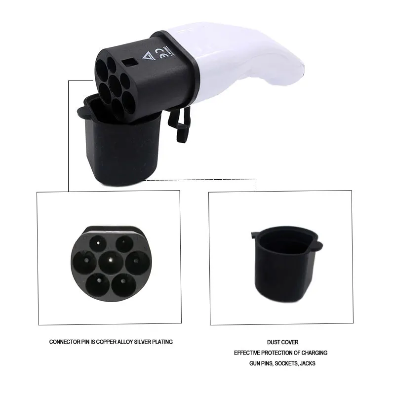 Портативный evse 32a дома ev зарядки j1772 тип 1 к iec 62196 Тип 2
