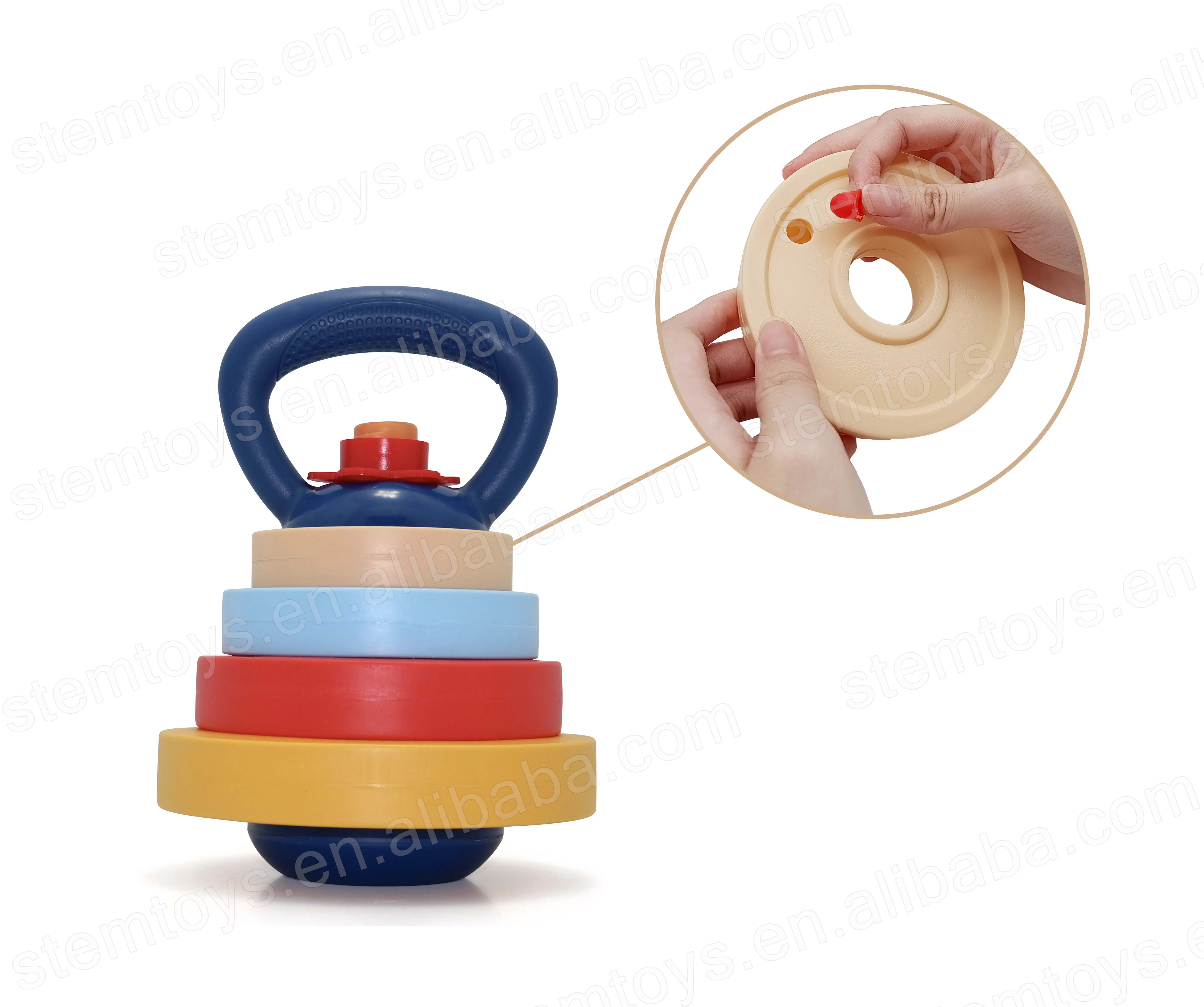 New sports mini game exercise weight lifting toy set plastic water/sand filling dumbbell toys outdoor/indoor games for kids