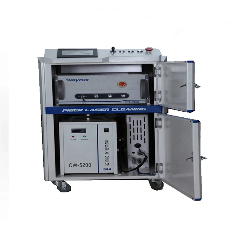 CCI LC-200P metal clean machines 50w pulse fiber laser cleaning machine rust paint removal 100w laser cleaner for metal rust